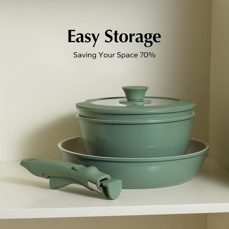 Redchef Removable Handle - Detachable Handles Replacement, Universal Cookware Handle, Ideal Replacement for All Cookware (Green) - Image 4